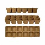 Торфена тава 8х8см 12гнезда 3бр.