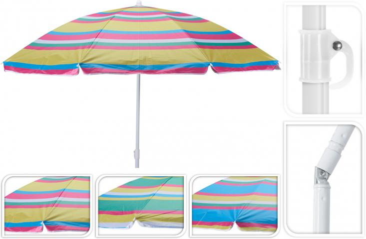 Плажен чадър Ф170 см 2 дизайна - Плажни чадъри