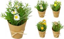 Изкуствено цвете в саксия, 4 дизайна