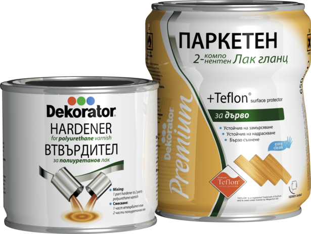 Лак за паркет Dekorator с тефлон 650мл - Алкидни лакове за паркет