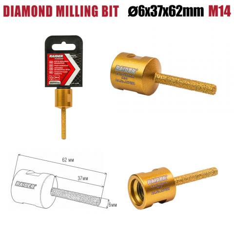 Абразивно борче Raider Diamond Special M14 6-37-62 мм - Боркорони за керамика, зидария и камък