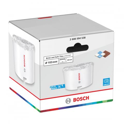 Боркорона Bosch BS 103 мм, снимка 4 - Боркорони за керамика, зидария и камък