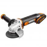 Акумулаторен ъглошлайф WORX WX800 к-т с 2 батерии