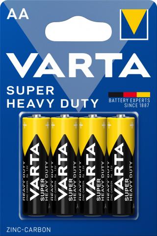 Батерии VARTA SUPER HEAVY DUTY АА ЦИНК 4БР. - Батерии