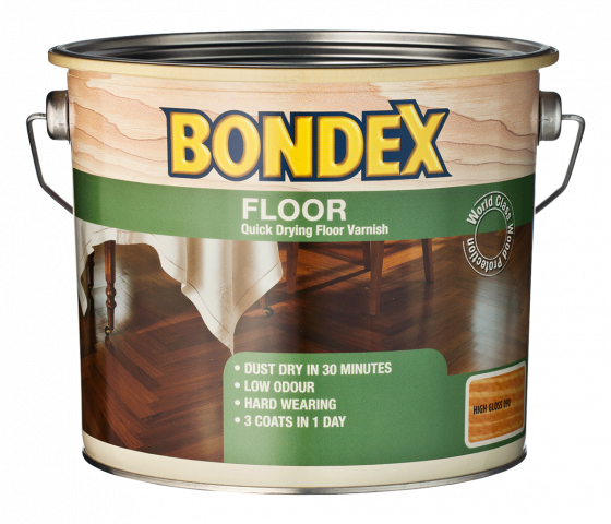 Паркетен лак Bondex 2.5л  полугланц - Лакове за дърво