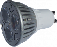 LED крушка  3x1W GU10 4200К