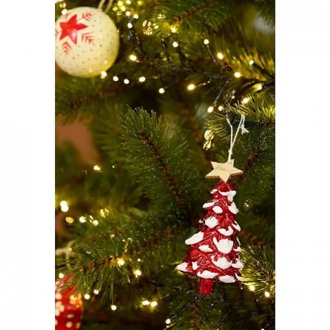 Коледна висулка елха 12 см, снимка 2 - Висулки за елхата
