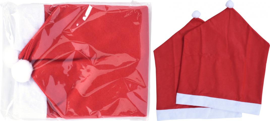 Коледни шапки за стол 2 бр., снимка 2 - Коледни артикули