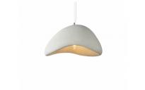 LED Пендел E27 60W бяло/сиво D300
