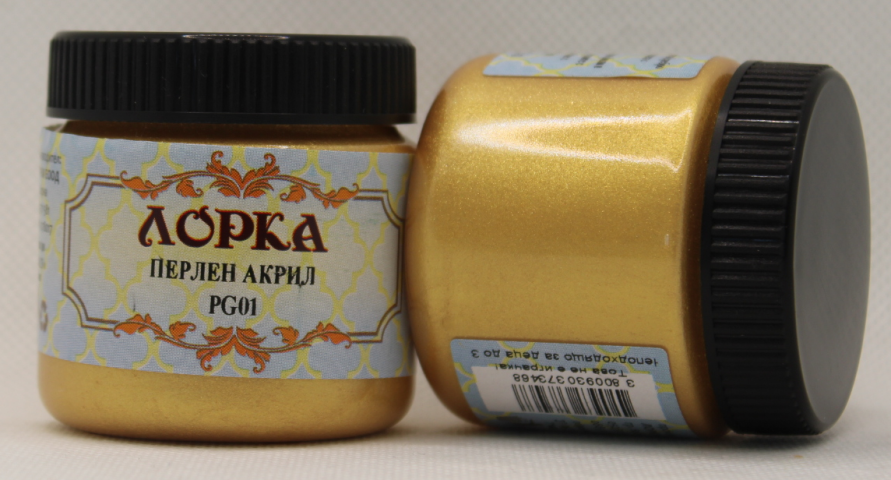 Перлен акрил Лорка 90 г злато - Ефектни бои за стени