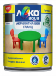 Акрилатана боя Леко Aqua Gloss гланц 0.7 л черна