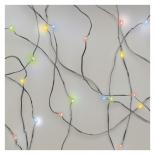 LED коледна верига, 1.9м многоцветна