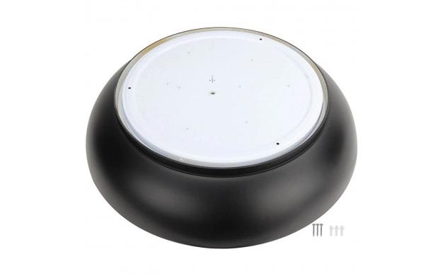 LED плафон Optonica 24 W черен/дърво, снимка 2 - Плафони
