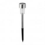 Соларна лампа SL500 steel 1xLED 0.07W 7500K 4lm IP44 зарядна батерия button cell 40mAh