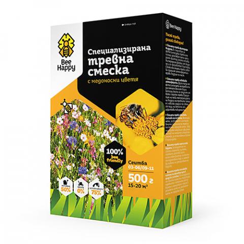 Лактофол тревна смеска медоносни цветя 0,5 кг - Специални тревни смески