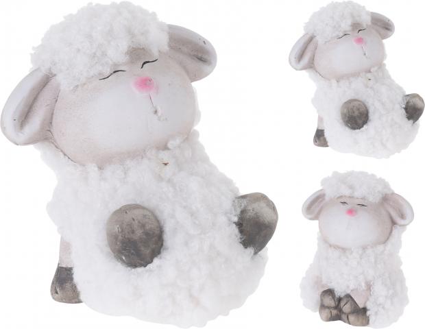 Керамична фигурка овчица - Великденска украса