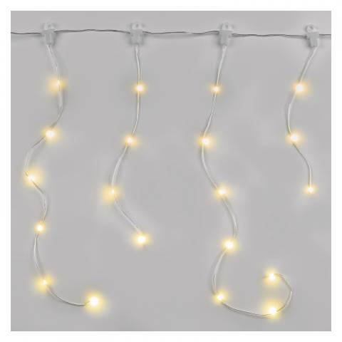 LED коледна верига-висулки, 1.7м топло бяло - Светеща верига