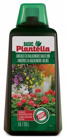 Течен тор Plantella Basic за балконски (цъфтящи) растения 1 л. - Универсални течни торове