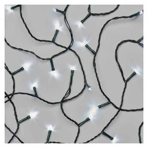 LED коледна верига, 50м студено бяло - Светеща верига