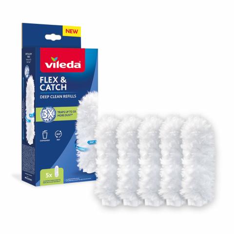 Резерва за почистване на прах Vileda Flex & Catch 5 бр., снимка 2 - Четки