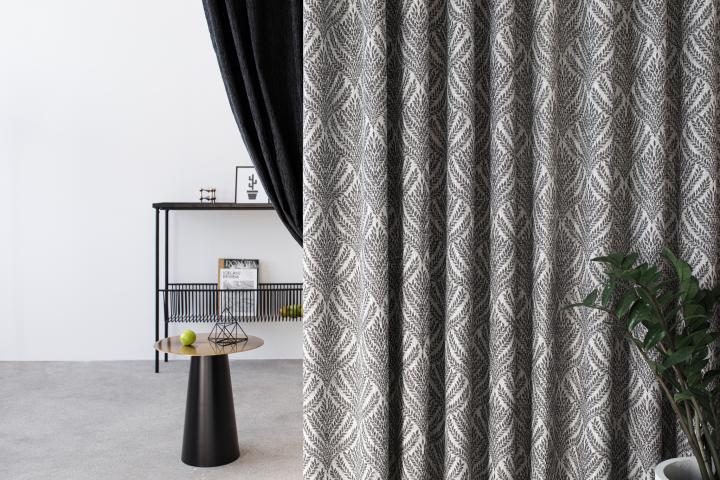 Перде Sesimbra 280 см сиво, снимка 2 - Пердета по каталог (поръчка)