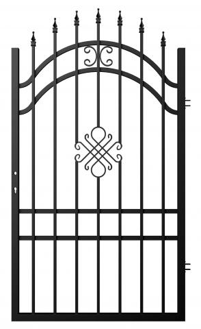 Еднокрила оградна врата модел GRETA Дясна - Оградни пана и врати