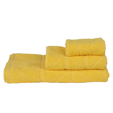 Хавлиена кърпа фюжън 50х80 жълт - Хавлии и халати