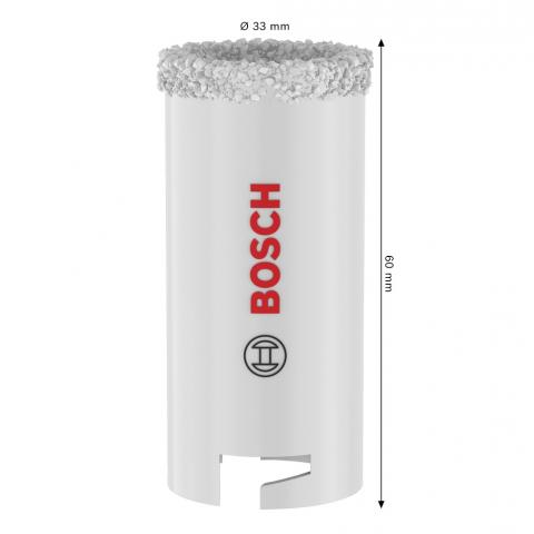 Боркорона Bosch BS 33 мм, снимка 3 - Боркорони за керамика, зидария и камък