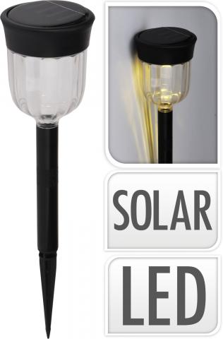 Соларен стълб DIA 8см черен - Соларни лампи