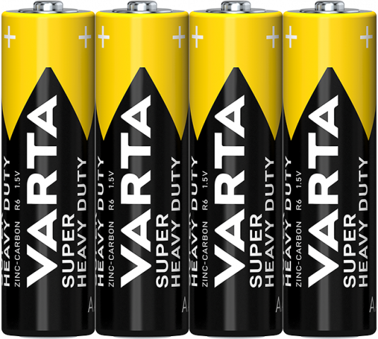 Батерии VARTA SUPER HEAVY DUTY ЦИНК Ф АА 4БР. - Батерии