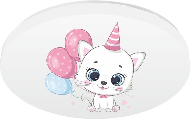 LED Плафон PINK KITTY Ф450 - Лампи за детска стая