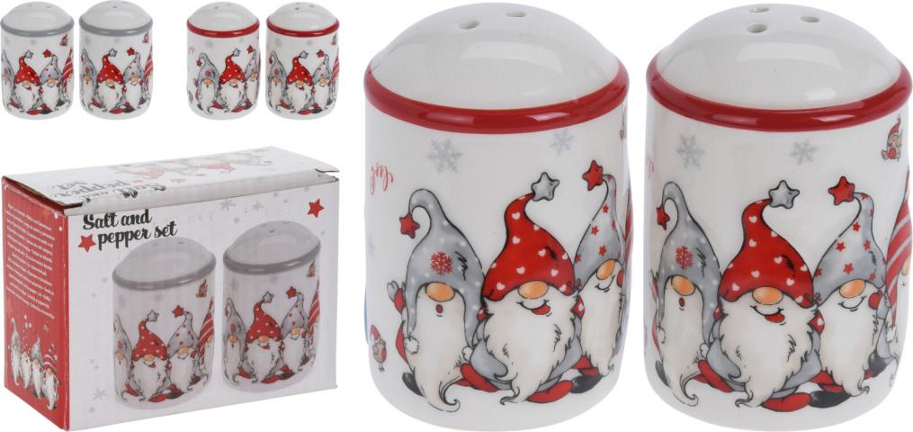 Сет солница и пиперница Коледен Гном - Коледни артикули