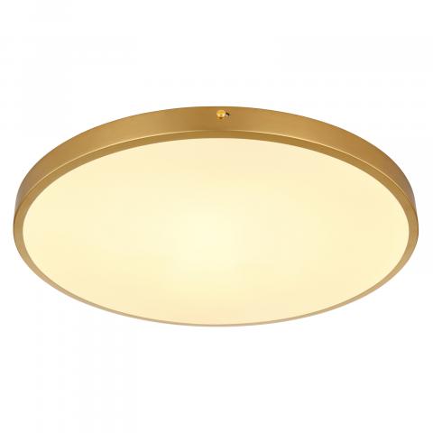 LED плафон TIBEY ф450 30W 3360lm, 3000K, бял/месинг - Плафони