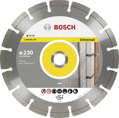 Диамантен диск Bosch Universal 230mm - Диамантени дискове