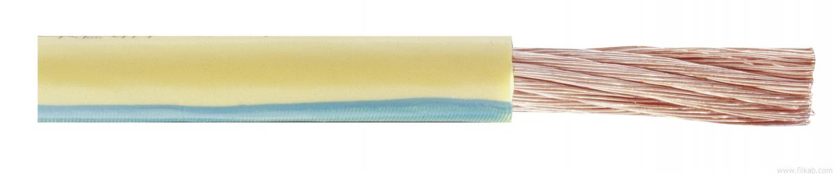 Кабел H07V-K 1x1.50mm2 жълто-зелен - Гъвкави кабели с pvc изолация