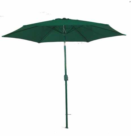 Градински чадър ф270см, 6 ребра зелен - Градински чадъри