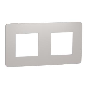 Декор. рамка Unica Studio Color 2X,  сива/бял - Ключове и контакти