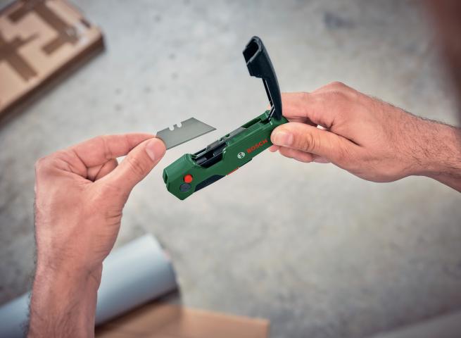 Нож с трапецевидно острие Bosch, снимка 5 - Макетни ножове