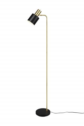 Стояща лампа ADAM, E27, цвят черен/бронз - Лампиони