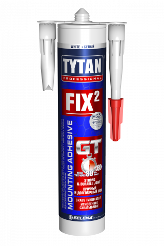 Бързо хибридно монтажно лепило TYTAN PROFESSIONAL FIX GT 290мл - Монтажни лепила