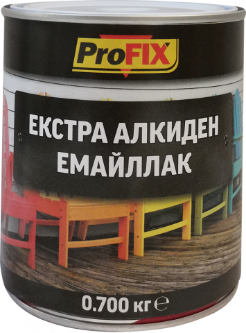 Profix алкидна лим.жълта 0.7кг - Бои за метал