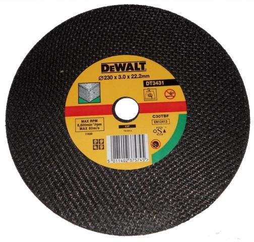 Абразивен диск за рязане неметал DeWalt 230 мм - Дискове за рязане неметал