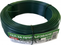 Тел за привързване с PVC покритие Ф1.8mm L=100m Цвят зелен