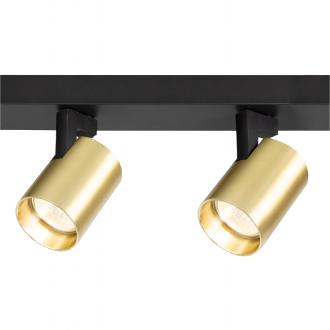 Спот четворка Volf  GU10 черен/злато, снимка 3 - Спотове