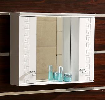 Огледален шкаф, бял - Pvc