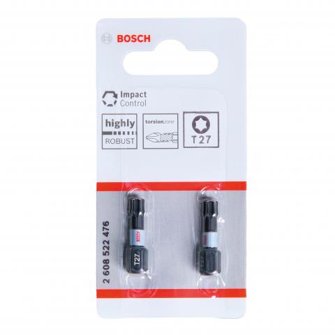 Комплект битове Impact Control T27 25 мм Bosch 2 бр - Битове