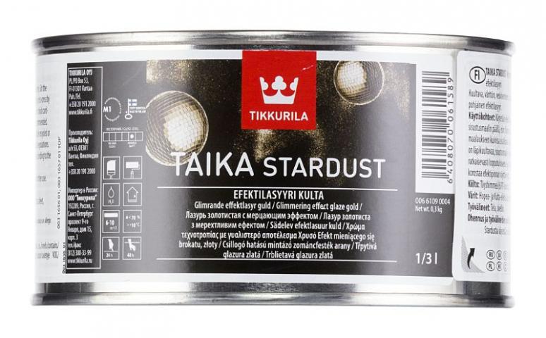 Декоративна боя Taika Stardust 330мл, злато - Ефектни бои за стени