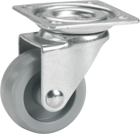 Мебелно завиващо колело 25х15 мм сиво - Мебелни колела