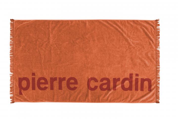 Плажна кърпа велур Pierre Cardin 90х170 см оранжева - Хавлии и халати