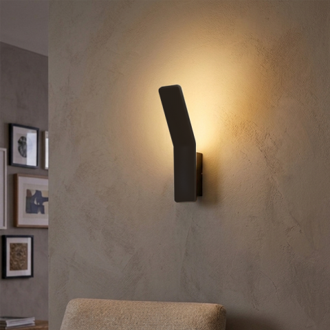 LED аплик Zen 9W 3000K черен, снимка 3 - Аплици